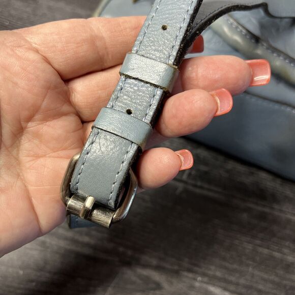 Patricia Nash Women's SMALL PARIS SATCHEL Slate Blue Preowned - Picture 13 of 15